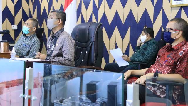 Sekda Kota Medan Ikuti Vidcon Bersama Satgas Korsupgah KPK