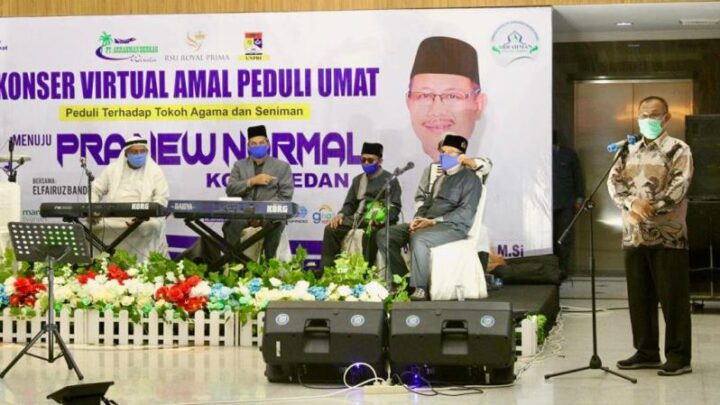 Akhyar Hadiri Konser Virtual Amal Peduli Umat