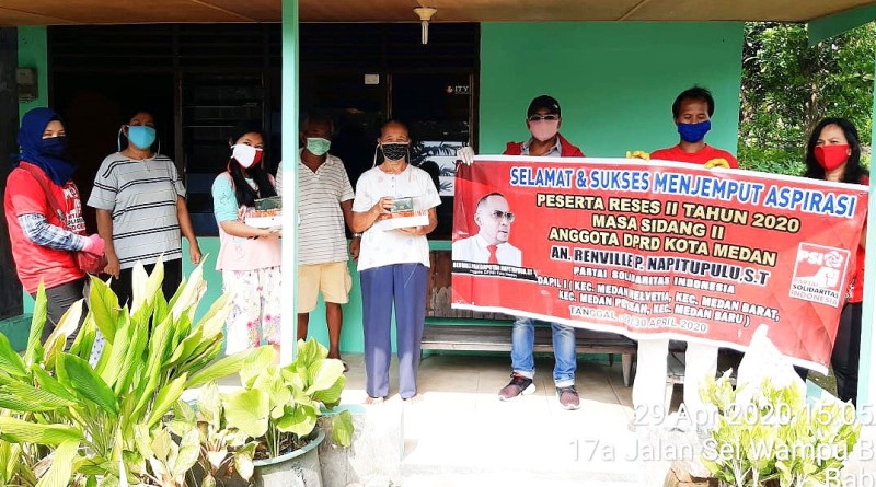Renville Napitupulu Datangi Warga Sei Wampu Baru