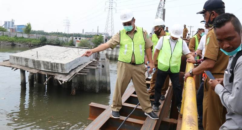 Akhyar Optimis Pembangunan Jembatan Titi Dua Sicanang Selesai Desember 2020 Akhyar Optimis Pembangunan Jembatan Titi Dua Sicanang Selesai Desember 2020