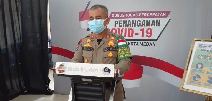 Abaikan Protokol Kesehatan Covid 19, Satpol PP Kota Medan Tetap Lakukan Tindakan Tegas