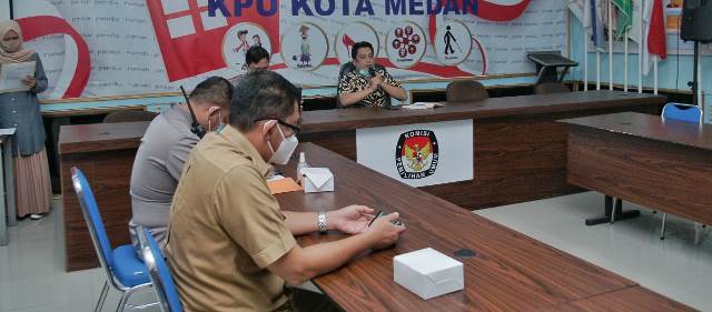 Pemko Medan Siap Dukung Simulasi Pemungutan dan Penghitungan Suara Dengan Protokol Kesehatan