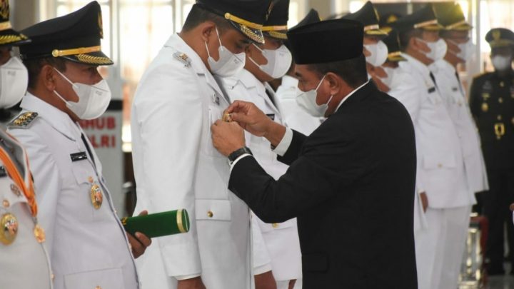 Gubsu Lantik Bobby dan Aulia jadi Wali Kota dan Wakil Wali Kota Medan