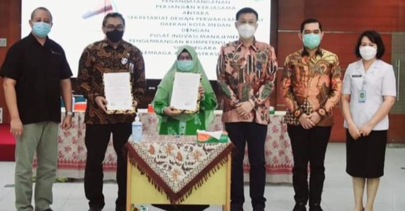 Sekretariat DPRD Medan – Pimbangkom LAN RI Tandatangani 2 Kerjasama Kegiatan Sekretariat DPRD Medan – Pimbangkom LAN RI Tandatangani 2 Kerjasama Kegiatan