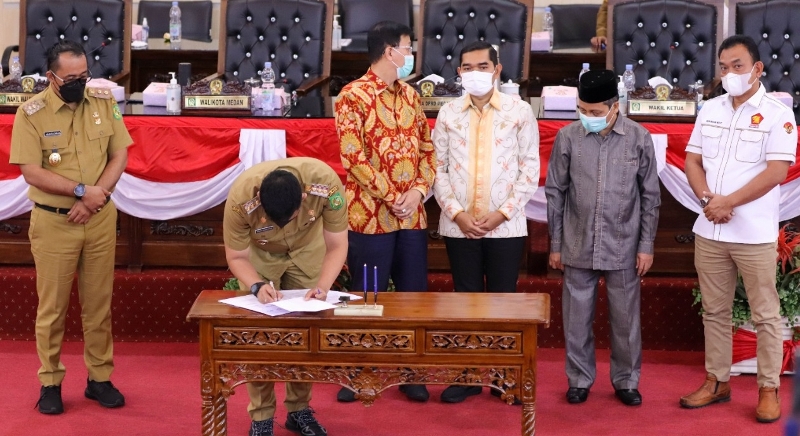 DPRD Medan Sahkan Perda RTRW 2021-2041