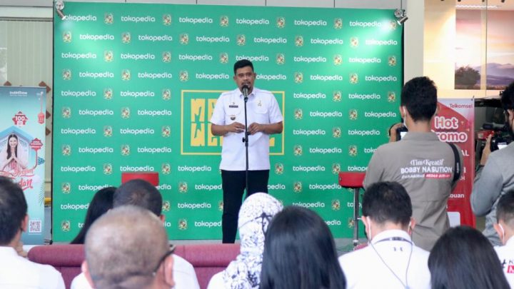 Kembangkan Ekonomi Digital UMKM, Bobby Nasution Tandatangani Kerjasama dengan Tokopedia