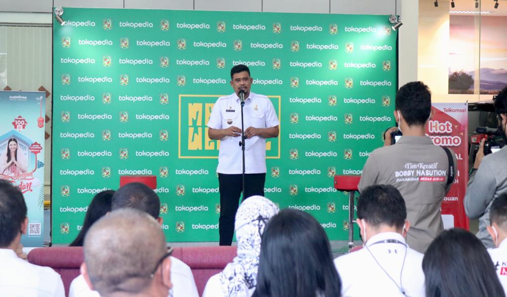 Kembangkan Ekonomi Digital UMKM, Bobby Nasution Tandatangani Kerjasama dengan Tokopedia Kembangkan Ekonomi Digital UMKM, Bobby Nasution Tandatangani Kerjasama dengan Tokopedia