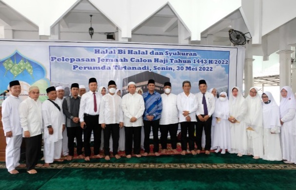 Perumda Tirtanadi Gelar Halal Bihalal dan Pelepasan Calhaj