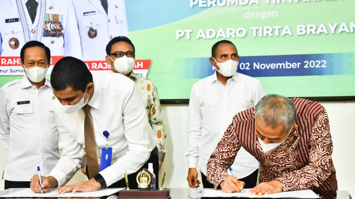 Tingkatkan Pelayanan Air Minum di Medan, Perumda Tirtanadi Jalin Kerjasama dengan PT Adaro Tingkatkan Pelayanan Air Minum di Medan, Perumda Tirtanadi Jalin Kerjasama dengan PT Adaro