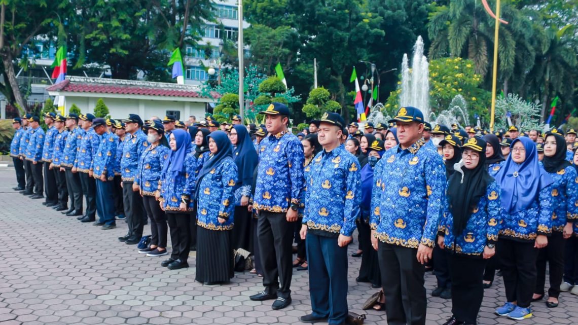 Upacara Peringatan Hari Otonomi Daerah XXVII Pemko Medan Berlangsung Khidmat
