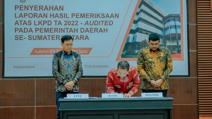 Pemko Medan Cetak Hattrick, Raih Opini WTP Tiga Kali Berturut- turut