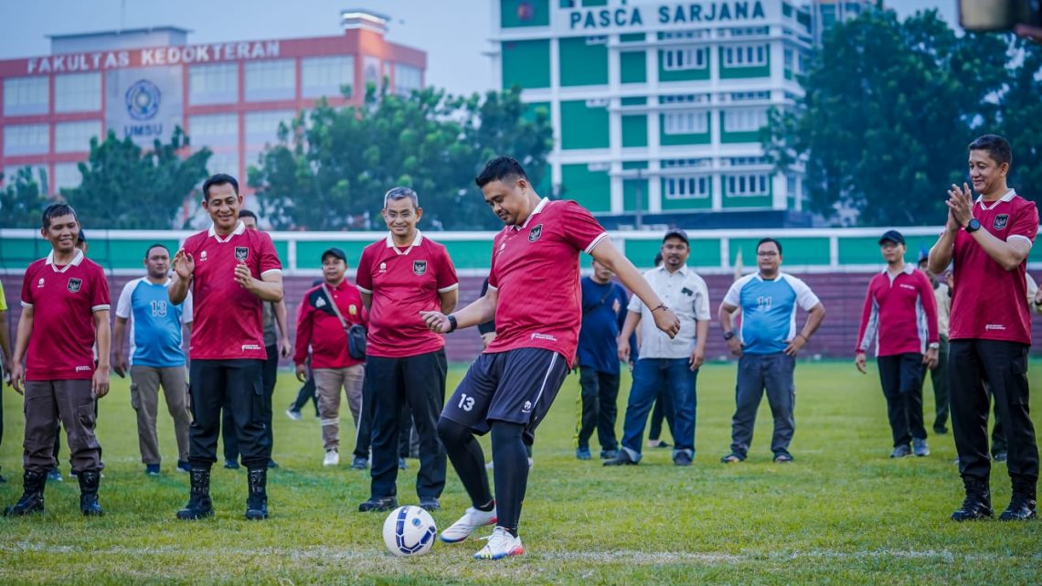 Bobby Nasution Resmi Buka Kompetisi Sepak Bola Antar Instansi Meriahkan HUT Kota Medan ke -433