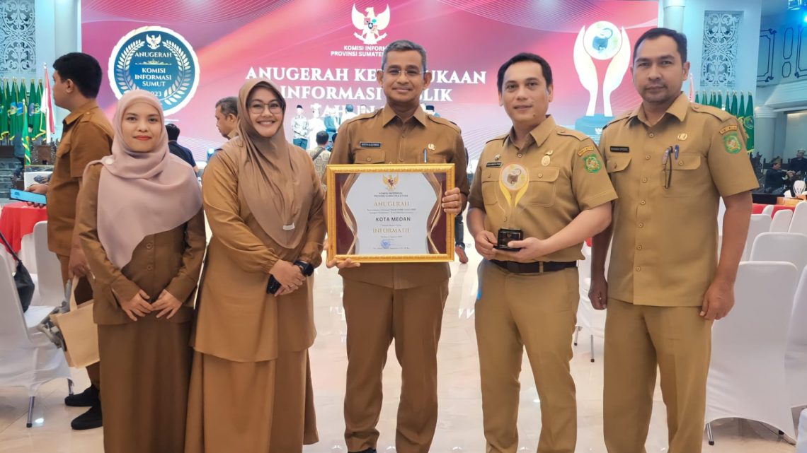 Pemko Medan Raih Anugerah Keterbukaan Informasi Publik Kategori informatif