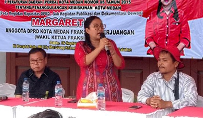 Margaret MS Sosialisasikan Perda Soal Penanggulangan Kemiskinan