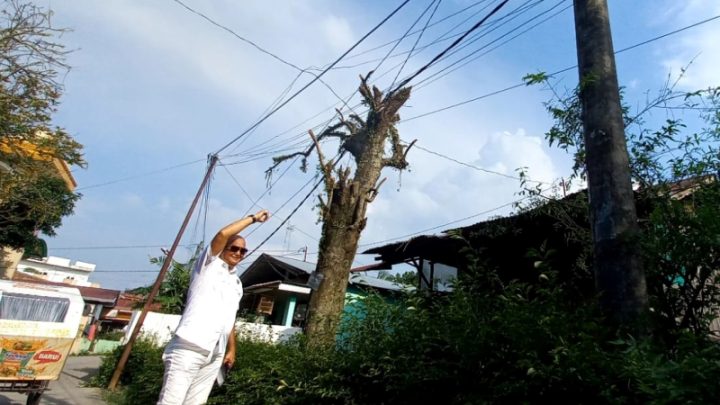 Robi Barus Minta PLN Segera Perbaiki Tiang Listrik Retak 