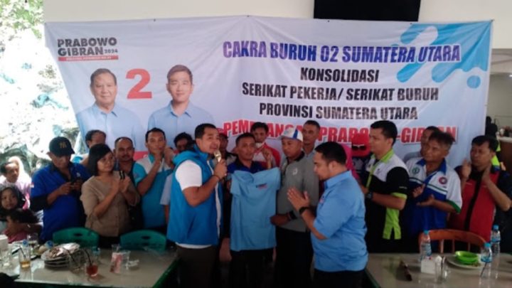 30 Serikat Buruh Perkuat Sikap Menangkan Prabowo – Gibran Satu Putaran