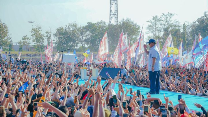 Elektabilitas Prabowo – Gibran Jauh Melampaui Dua Kandidat Lainnya Jelang Hari Pencoblosan