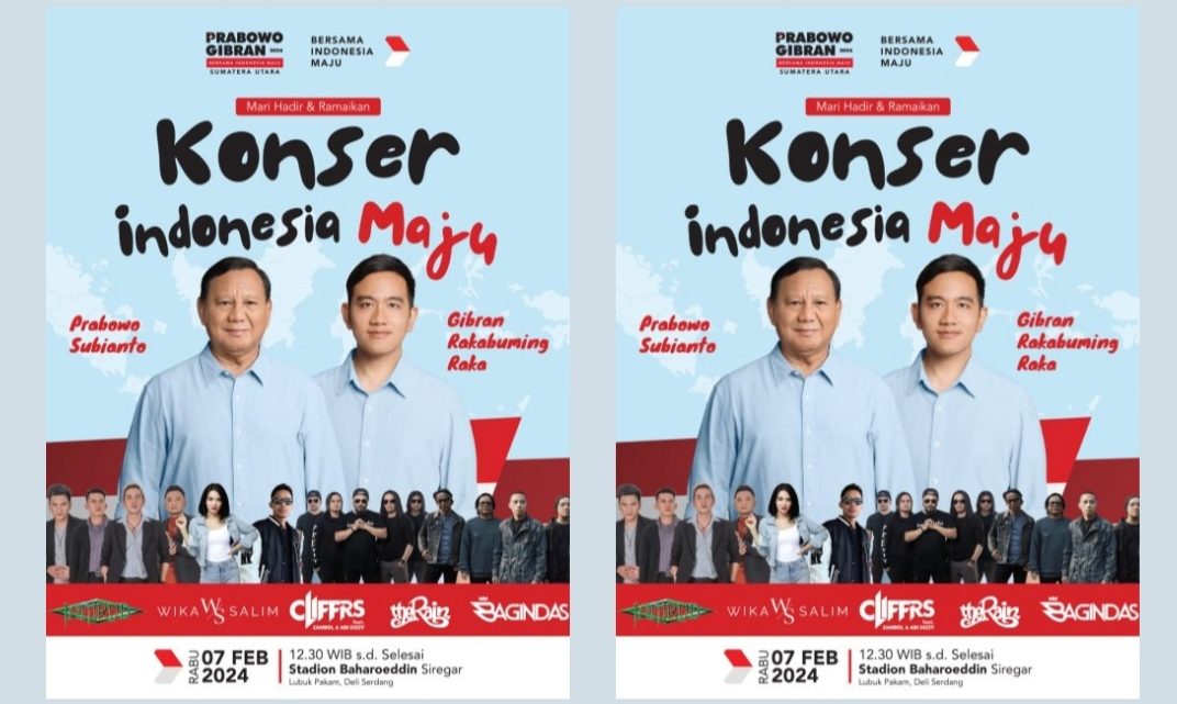 Kunjungan ke Sumut, Prabowo – Gibran Direncanakan Kompak Hadiri Konser Indonesia Maju di Lubukpakam Kunjungan ke Sumut, Prabowo – Gibran Direncanakan Kompak Hadiri Konser Indonesia Maju di Lubukpakam