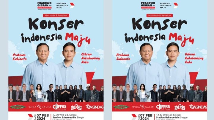 Kunjungan ke Sumut, Prabowo – Gibran Direncanakan Kompak Hadiri Konser Indonesia Maju di Lubukpakam