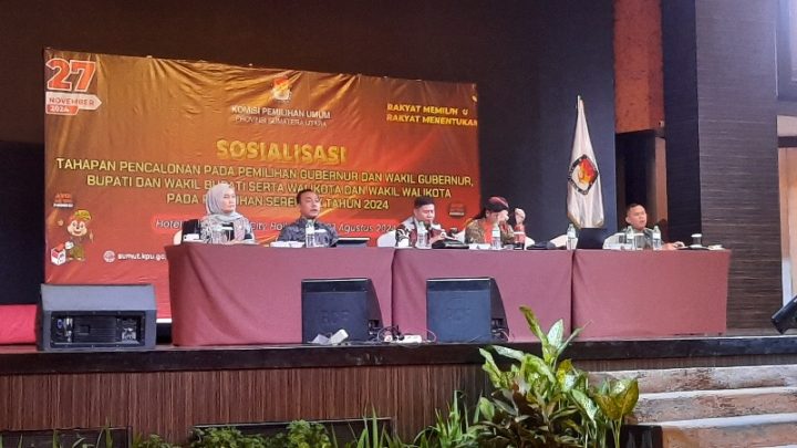 KPU Sumut Sosialisasikan Tahapan Pencalonan Pilkada 2024