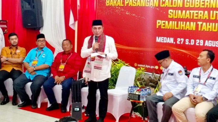 Ikut Pilkada 2024, Edy Rahmayadi dan Hasan Basri Sagala Daftar ke KPU Sumut