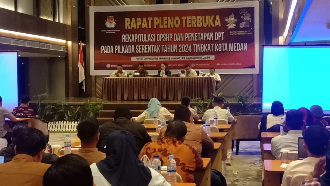 KPU Tetapkan DPT Pilkada Medan 2024 Sebanyak 1.799.421 Pemilih KPU Tetapkan DPT Pilkada Medan 2024 Sebanyak 1.799.421 Pemilih