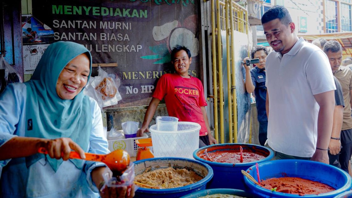 Pedagang di P. Sidempuan Curhat Ke Bobby Nasution Soal Infrastruktur