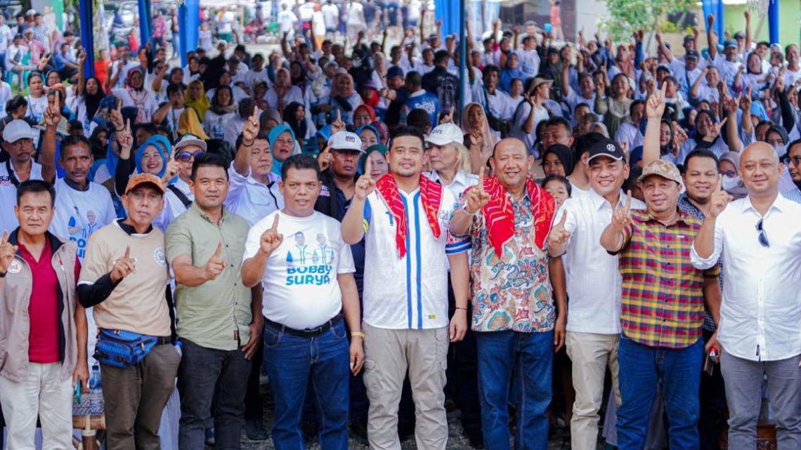 Teriakan ‘Gubernur Sumut’ Menggema, Masyarakat di Binjai Tumpah Ruah Sambut Bobby Nasution