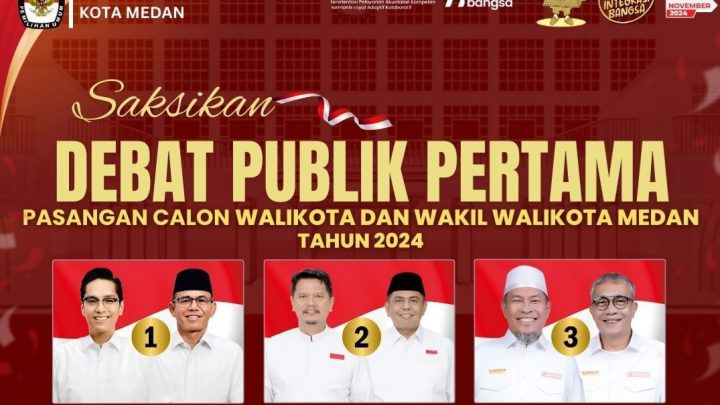 KPU Kota Medan Gelar Debat Publik Pertama, Besok