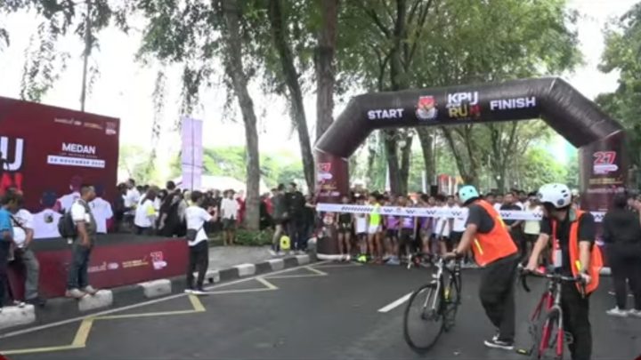 KPU Fun Run 2024 Buat Tubuh Sehat, Mencoblos Pun Semangat