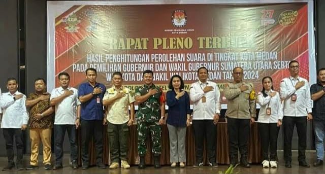 KPU Kota  Medan Tuntaskan Rekapitulasi Penghitungan Suara Pilkada 2024