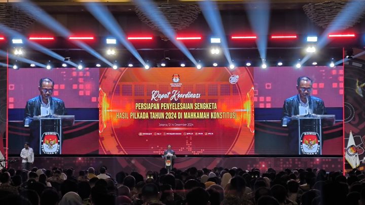 KPU Kota Medan Hadir di Rakornas Persiapan Penetapan Pilkada Serentak Tahun 2024