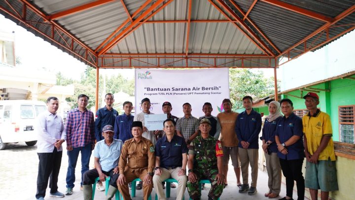 PT PLN UPT Pematangsiantar Resmikan Program Sarana Air Bersih di Desa Karang Sari