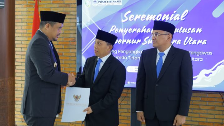 Gubernur Sumut Lantik Dewan Pengawas Perumda Tirtanadi