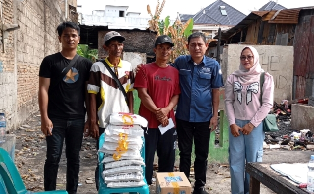 Edi Saputra Upayakan Urus Bedah Rumah Korban Kebakaran di Denai