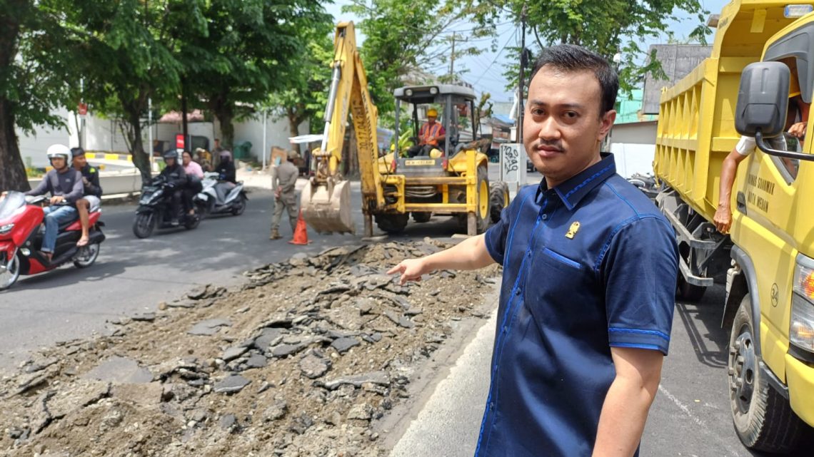 Rizki Lubis Apresiasi Pemko Medan Bongkar Aspal di Trotoar Dara Kupi
