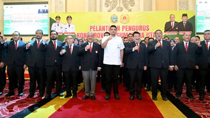 Pelantikan Pengurus KONI Sumut, Bobby Nasution: Perbanyak Event, Jangan Dibatasi
