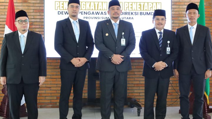 Gubsu Bobby Nasution Melantik Ardian Surbakti Pimpin Perumda Tirtanadi
