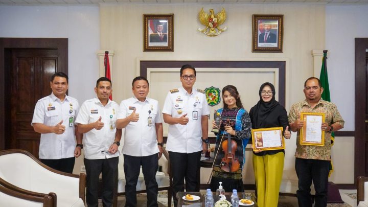 Rico Waas Terima Audiensi Violis Remaja, Qiara Asqa : Seni Pertajam Intuisi dan Kembangkan Kreativitas