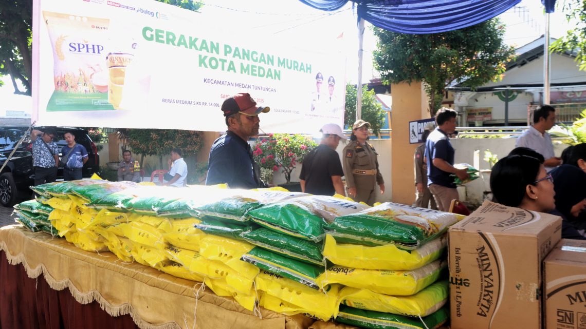 Pemko Medan Gelar Gerakan Pangan Murah, Beras Dijual Rp 11.600/kilogram
