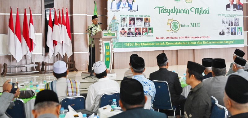 Milad ke-50 MUI Sumut, Wagub Sumut Berharap Jadi Momentum Menyusun Langkah Strategis ke Depan