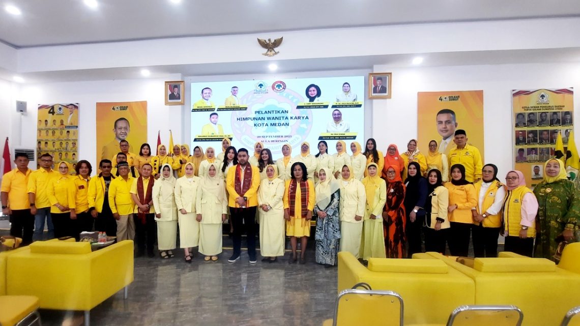 Pelantikan Pengurus DPD HWK Kota Medan, Diharapkan Bisa Mengembangkan Partai Golkar
