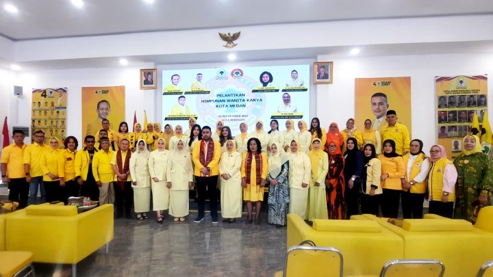 Pelantikan Pengurus DPD HWK Kota Medan, Diharapkan Bisa Mengembangkan Partai Golkar