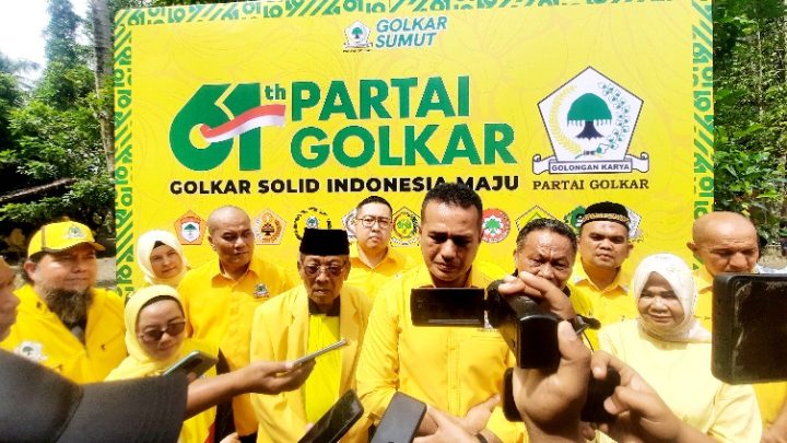 Pendapatan Pelaku UMKM di Pasar Kamu Otomatis Meningkat Saat Perayaan HUT ke-61 Partai Golkar di Sumut
