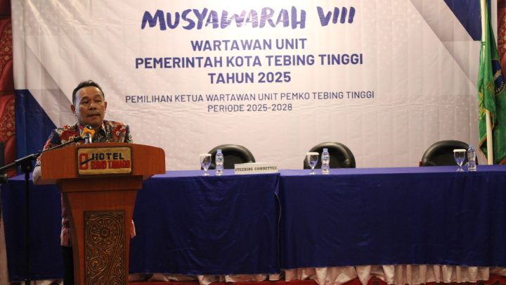 Wakil Wali Kota Tebing Tinggi Buka Musyawarah VIII Wartawan : Pers Mitra Kritis dan Penting Sampaikan Informasi