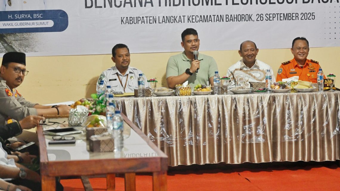 Gubernur Bobby Nasution Sudah Keluarkan Instruksi Sigap Bencana Sejak September