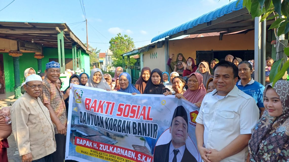 Pimpinan DPRD Medan Serahkan Bantuan Kepada Korban Banjir