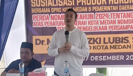 Rizki Lubis Berharap Pengangkutan Sampah Pasca Banjir Lebih Intens
