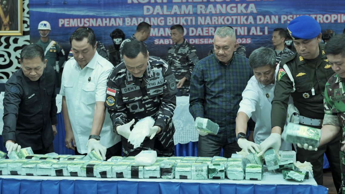 Pemusnahan 41,7 Kg Narkotika, Pj. Sekdaprov Sumut Tegaskan Tak Ada Ruang Bagi Sindikat