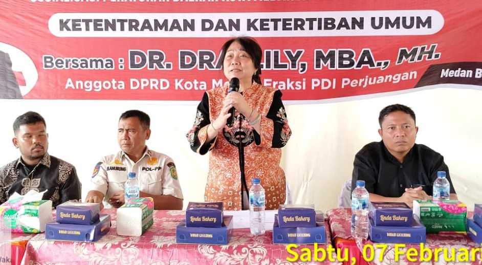 Dr Lily, MH Ingatkan Warga Medan Tak Gunakan Fasilitas Umum Untuk Kepentingan Pribadi